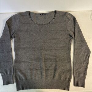Vila Milano Gray Long Sleeve‎ Sweater Women's Size Small Pullover  Casual Sripe